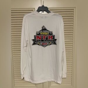 Pro rodeo gear wrangler 2011 NRF Las Vegas t shirt large white long sleeve